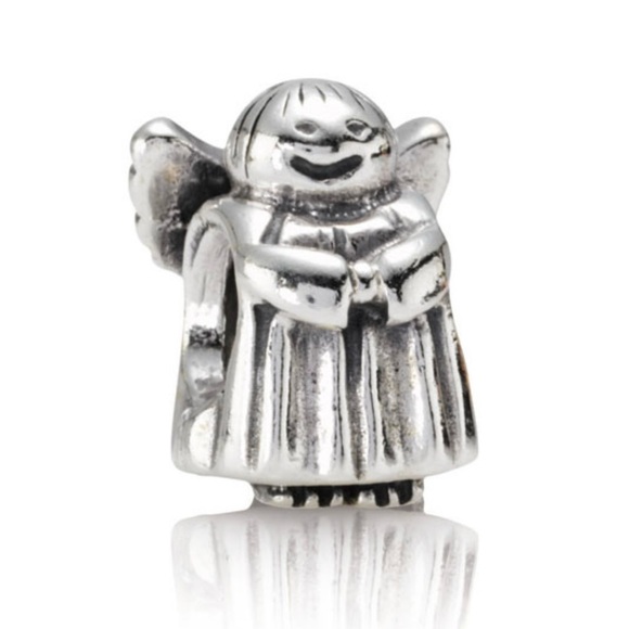 Pandora Retired Sterling Silver Angel of Hope Bead Charm- #790337 - Picture 1 of 4